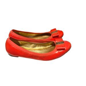 Kate Spade Coral Patent Ballet Bow Women’s Flat Shoe, Size 9 M